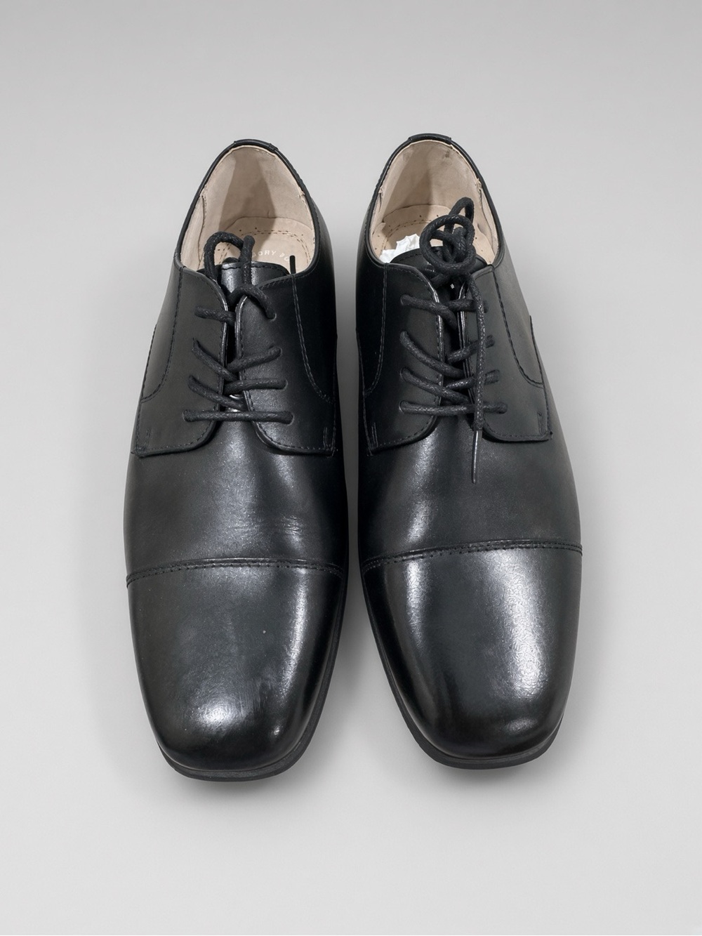 Boys Florsheim Reveal Cap Toe Oxford Black 16599 5.5W